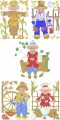 Scarecrow Timmy is a set of 5 designs with light fill for 150mm x150mm hoops