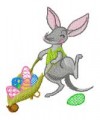 Easter Bilby. Two designs for 5"x7", 130x170mm and 6"x6", 150x150mm hoops.